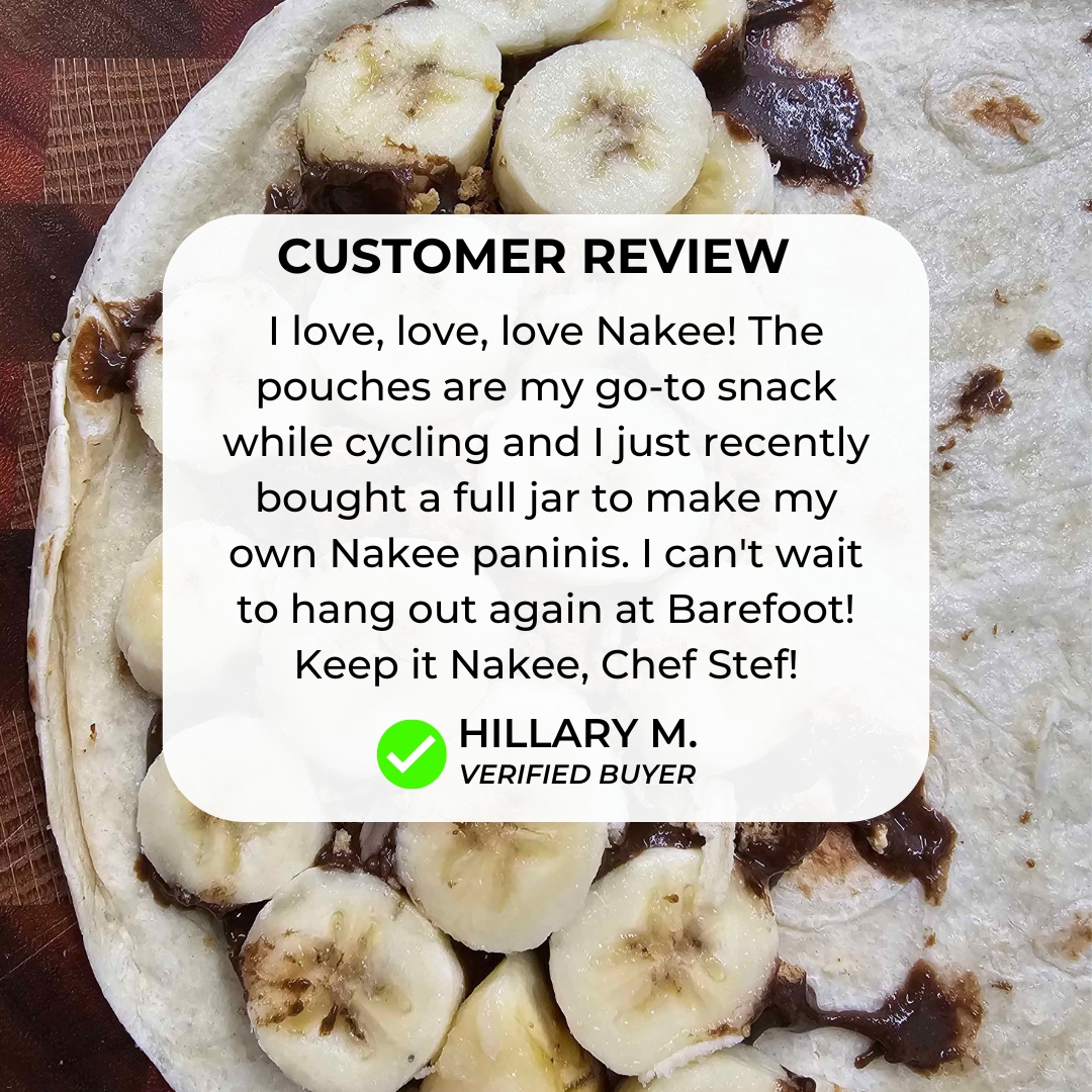 Feels like Barefoot was ten years ago already! Every day is a good day for a Nakee panini, though. 

If you make one, let us know what you think and tag us in a pic! Have a great week, everyone!
____
#GetNakee
#SupportSmallBusiness
#CustomerReviews
#NakeeButter