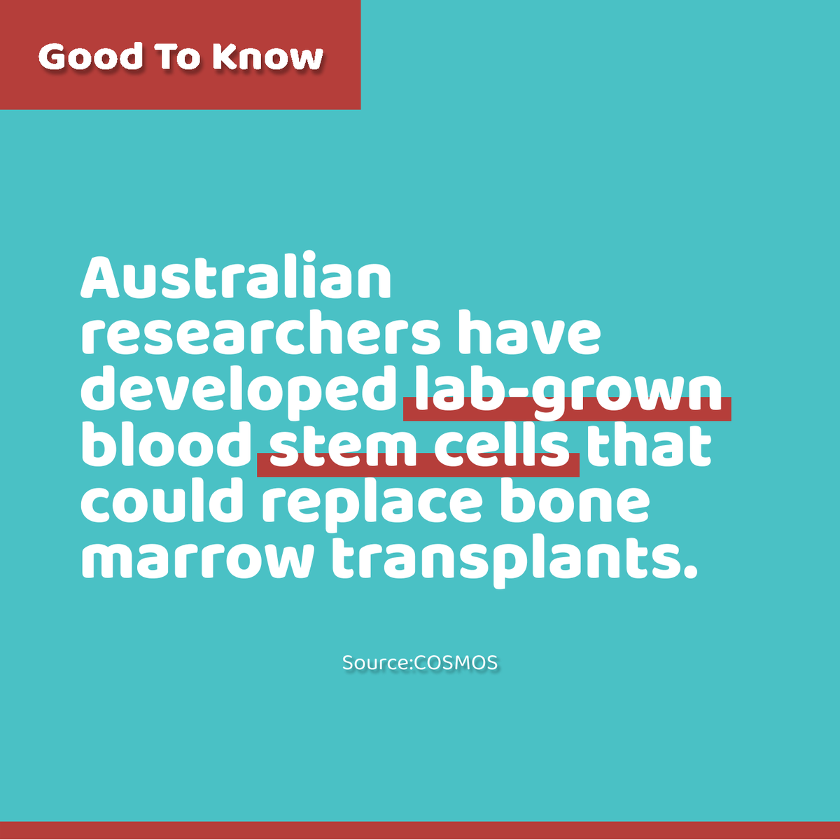 goodnewsnetwork's tweet photo. 🧬✨ Major breakthrough! Lab-grown blood stem cells could soon replace traditional bone marrow transplants, offering safer, personalized treatments for blood diseases like leukemia. Successful trials have researchers hopeful for human tests in just five years!

#goodnews #goodbi https://t.co/AKrIcgL9Gw