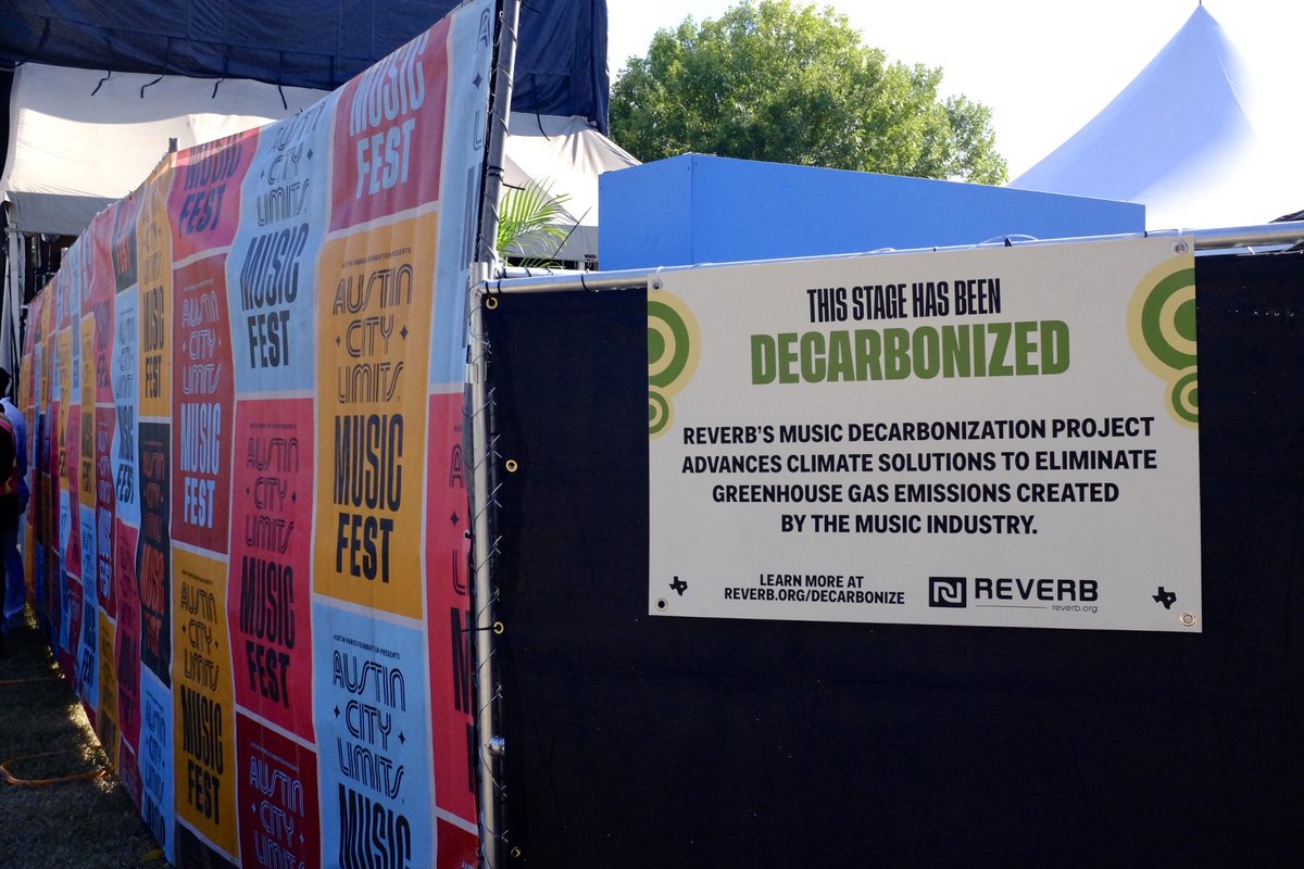 REVERB (@reverb_org) on Twitter photo We're partnering with <a href="/aclfestival/">ACL Festival</a> to decarbonize the IHG® Hotels & Resorts stage!
The stage is powered with a hybrid battery system that significantly reduces emissions. With partners like #ACLFest we're proving climate solutions in music exist NOW! #MusicDecarbonizationProject We're partnering with <a href="/aclfestival/">ACL Festival</a> to decarbonize the IHG® Hotels & Resorts stage!
The stage is powered with a hybrid battery system that significantly reduces emissions. With partners like #ACLFest we're proving climate solutions in music exist NOW! #MusicDecarbonizationProject