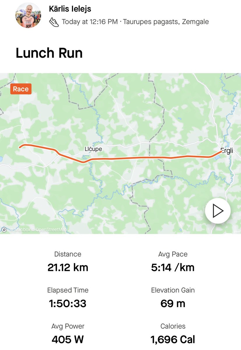 Ielejs's tweet photo. Starts Dubultmaratona “Taisnais” pusmaratona distancē no Taurupes uz Ērgļiem 05.10.2024. - ideāla izvēle kā pavadīt sestdienu.#taisnais #pusmaratons #taurupe #ērgļi #halfmarathon #run #running https://t.co/McT5UFD2BS