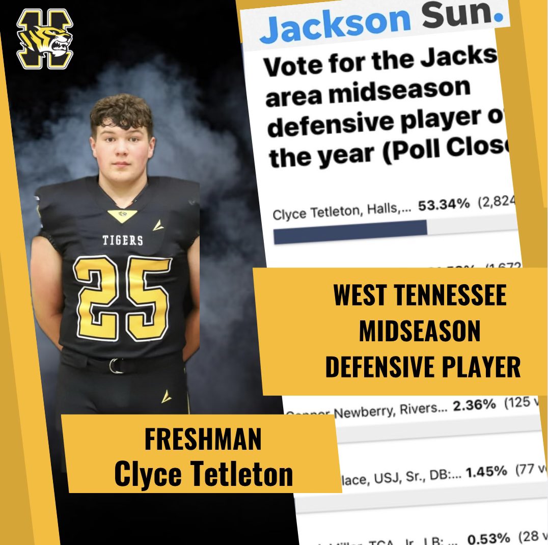 Shoutout to “The Rookie” on earning an award for first half of the season in the Jackson Sun! #WhateverItTakes