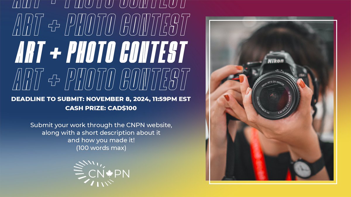 Do you have a passion for visual arts or photography? CNPN invites submissions for the 2nd edition of the Art+Photo Contest!

Any art, photo or picture related to proteomics can be submitted.

See more details at cnpn.ca/photo-contest/