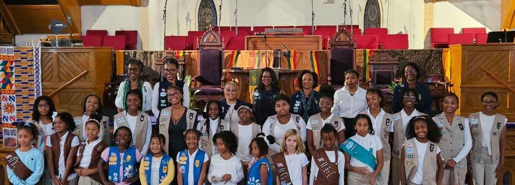 Today <a href="/MetropolitanAME/">Metropolitan AME</a> troop 3089 and 2613 <a href="/girlscouts/">Girl Scouts</a> <a href="/GSCNC/">Girl Scouts Nation's Capital</a> held our rededication and investiture ceremony. Today leaders along with the girls, participated in a tradition to celebrate our traditions that renew members' commitment to the Girl Scout Promise and Law.