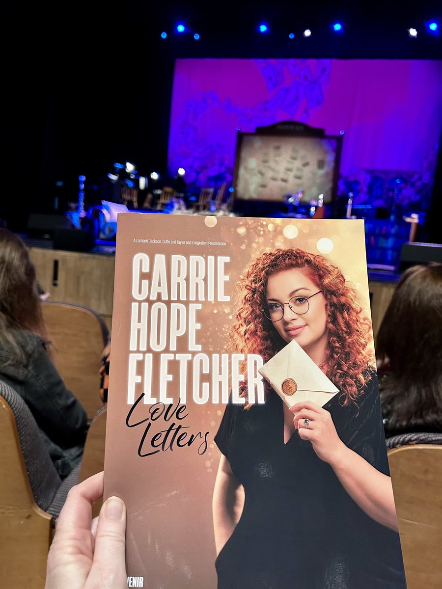 Pass me the tissues <a href="/CarrieHFletcher/">Carrie Hope Fletcher</a>. A million thank yous for reading out ‘Dear Mum’ letter from <a href="/mollyhodge26/">Molly Hodge</a> this evening <a href="/theCentre/">Wales Millennium Centre</a>. It meant the world to her however I don’t think we will get over it! We are lost without Tracy, I swear it was her tampering with the lighting!