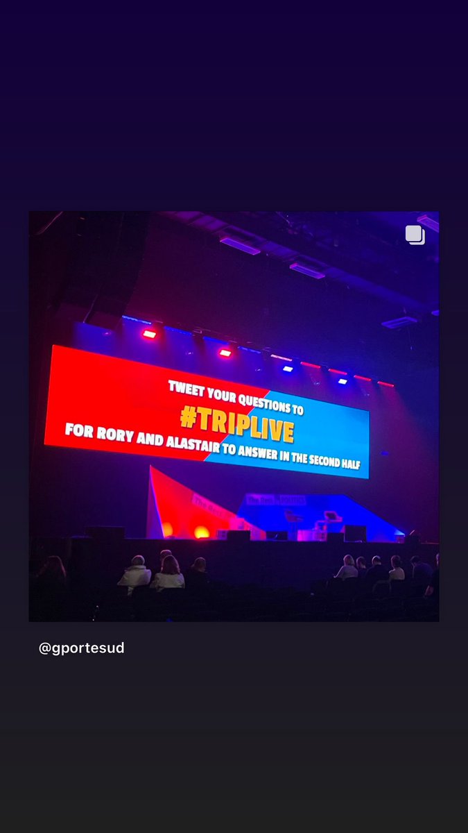 Gen Southgate (@gensouthgate) on Twitter photo At #TRIPLIVE:
1. What health policy would you enact in the upcoming budget? (From <a href="/matthewjharmer/">Matthew Harmer</a>)
2. Mine already answered on Laura K!
3. Please would you sign my book? (Currently just have <a href="/RoryStewartUK/">Rory Stewart</a> but waiting to get <a href="/campbellclaret/">ALASTAIR CAMPBELL</a>!)
4. Please could you share playlist? At #TRIPLIVE:
1. What health policy would you enact in the upcoming budget? (From <a href="/matthewjharmer/">Matthew Harmer</a>)
2. Mine already answered on Laura K!
3. Please would you sign my book? (Currently just have <a href="/RoryStewartUK/">Rory Stewart</a> but waiting to get <a href="/campbellclaret/">ALASTAIR CAMPBELL</a>!)
4. Please could you share playlist?