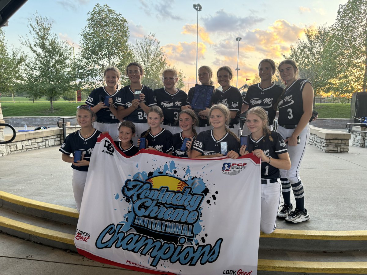teamnc_taylor's tweet photo. @pgfsuperselect Kentucky Chrome Invitational 14u Champs!!  6-1 to win it all! The girls battled against teams for all over the US,only allowed 18 runs over 7 games while scoring 43. Solid defense, great pitching &amp; timely hits led to this great team win. @TeamNCSoftball https://t.co/WYNxHpGtJX