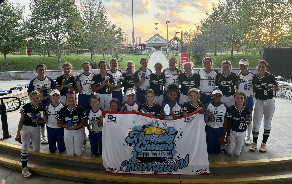 teamnc_taylor's tweet photo. @pgfsuperselect Kentucky Chrome Invitational 14u Champs!!  6-1 to win it all! The girls battled against teams for all over the US,only allowed 18 runs over 7 games while scoring 43. Solid defense, great pitching &amp; timely hits led to this great team win. @TeamNCSoftball https://t.co/WYNxHpGtJX