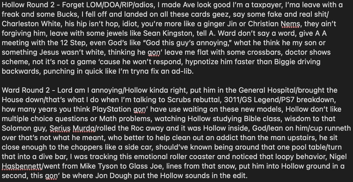 iamHBY's tweet photo. @BlackIceBattles For Hollow Da Don vs. A. Ward from @BlackIceBattles' #NoOrder, I gave to Ward 2-1 in the 2nd and 3rd. Hollow had a phenomenal 1st round and really creative punchlines, but I thought Ward landed more haymakers, and had really effective rebuttals and breakdowns. Super debatable. https://t.co/JIrB82kSYN