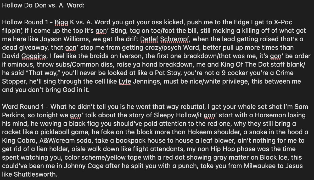 iamHBY's tweet photo. @BlackIceBattles For Hollow Da Don vs. A. Ward from @BlackIceBattles' #NoOrder, I gave to Ward 2-1 in the 2nd and 3rd. Hollow had a phenomenal 1st round and really creative punchlines, but I thought Ward landed more haymakers, and had really effective rebuttals and breakdowns. Super debatable. https://t.co/JIrB82kSYN