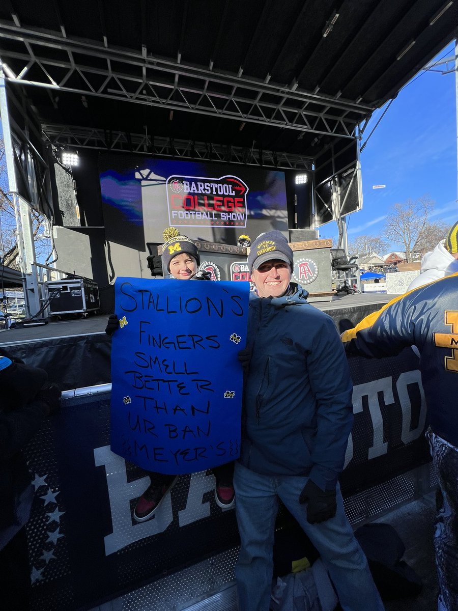 danbaiko's tweet photo. @stoolpresidente full circle. One of the most treasured possessions he has is the helmet you gave him last year in Ann Arbor.  We’ve added to it, of course. https://t.co/fP3iZsLAMi