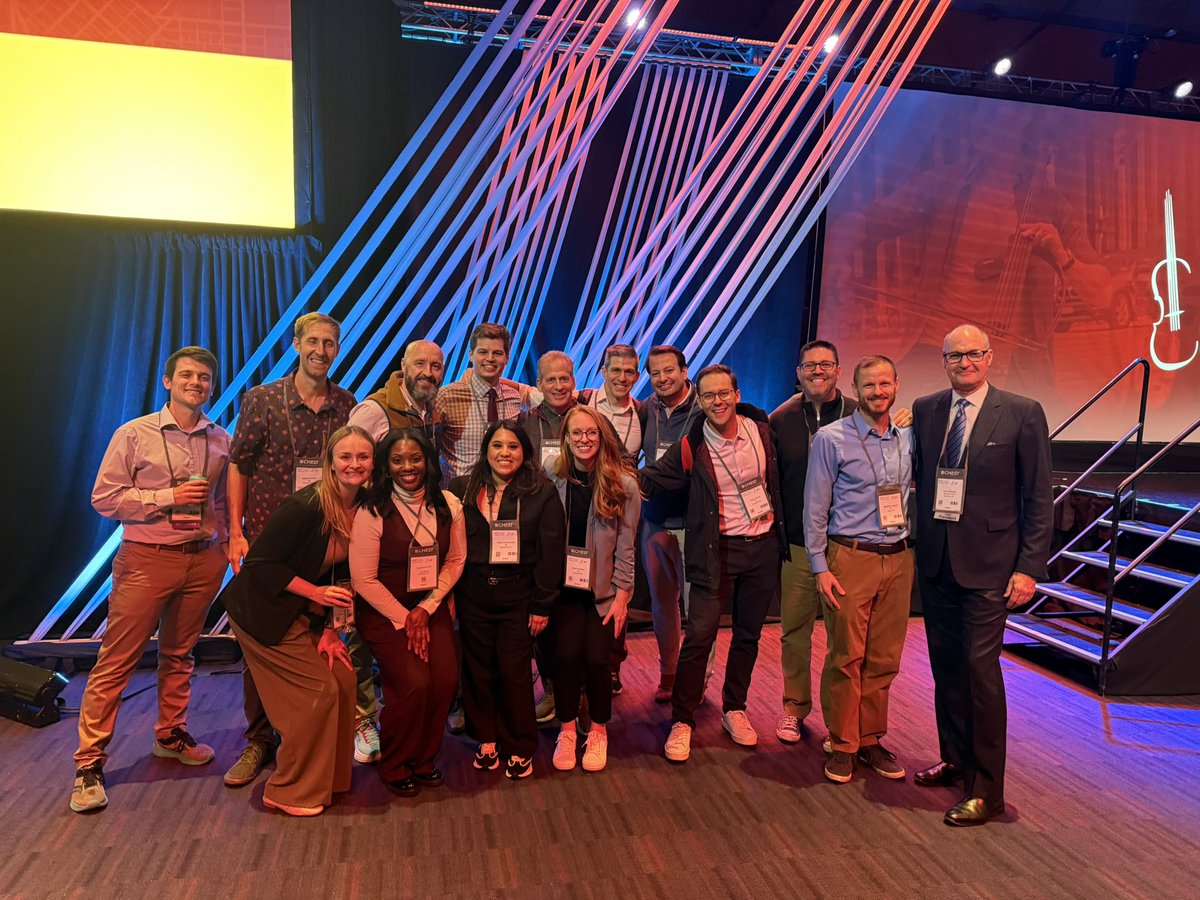 IU Pulmonary and Critical Care Fellowship (@iupccm) on Twitter photo @iupccm at #CHEST2024
In this pic, we have:
Current <a href="/CHESTPrez/">John Howington, MD, MBA, FCCP</a> + CHEST Scientific Program Chair
@iupccm former PDs, APD, former/current fellows, faculty
@iuimresidency <a href="/IUMedPeds/">Indiana University Med-Peds</a> former/current residents
<a href="/EskenaziHealth/">Eskenazi Health</a> NP <a href="/jltricke/">Jason Tricker</a>
And that’s missing a few
<a href="/accpchest/">CHEST</a> @iupccm at #CHEST2024
In this pic, we have:
Current <a href="/CHESTPrez/">John Howington, MD, MBA, FCCP</a> + CHEST Scientific Program Chair
@iupccm former PDs, APD, former/current fellows, faculty
@iuimresidency <a href="/IUMedPeds/">Indiana University Med-Peds</a> former/current residents
<a href="/EskenaziHealth/">Eskenazi Health</a> NP <a href="/jltricke/">Jason Tricker</a>
And that’s missing a few
<a href="/accpchest/">CHEST</a>