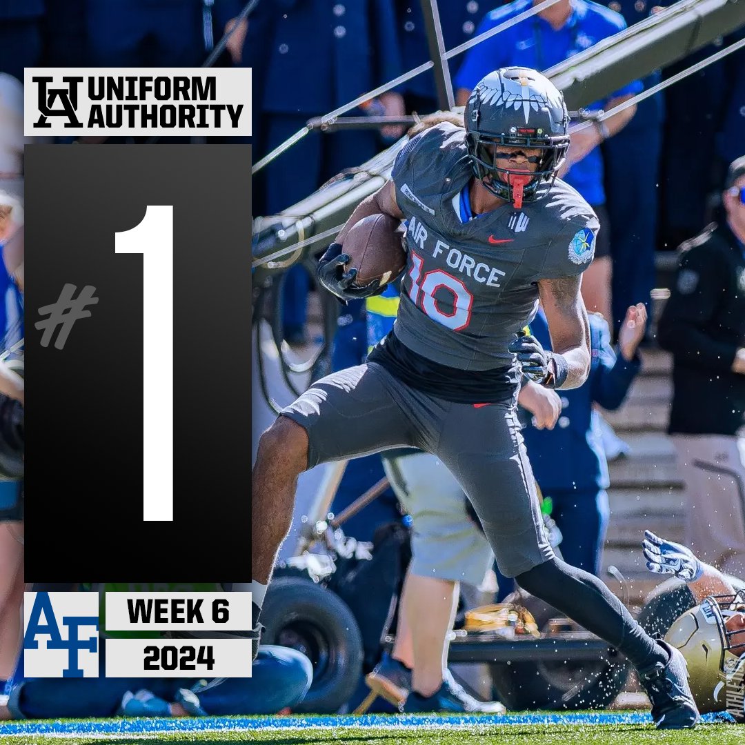 Uniform Authority (@uniauthority) on Twitter photo #UniAuthority Week 6 Uniform of the Week:
1. <a href="/AF_Football/">Air Force Football</a>
#UAWeek6 | <a href="/AF_EQUIP/">Air Force Equipment</a> #UniAuthority Week 6 Uniform of the Week:
1. <a href="/AF_Football/">Air Force Football</a>
#UAWeek6 | <a href="/AF_EQUIP/">Air Force Equipment</a>