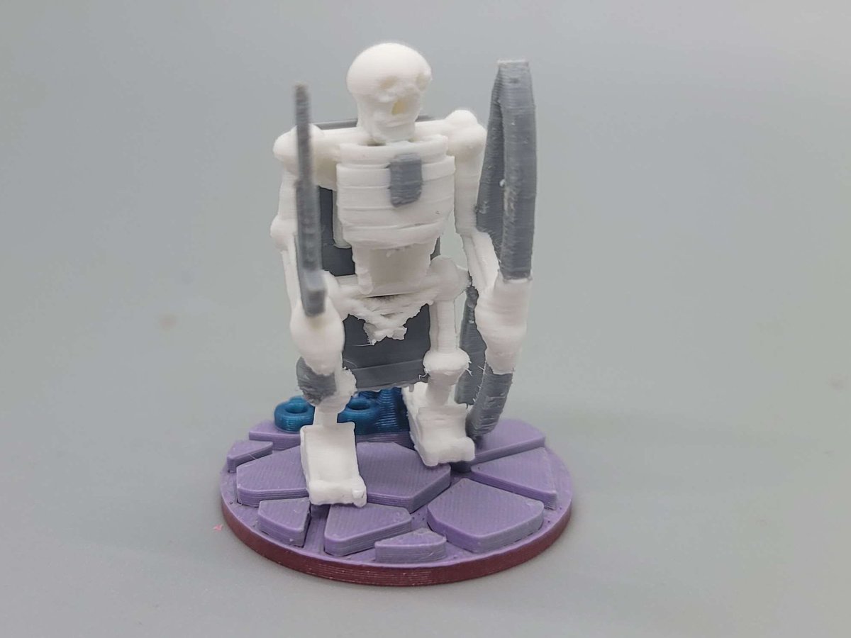 thefreeheathen's tweet image. Lead your Skellybots to victory with FHW Skellybot Archer Captain! This meticulously designed 3D model is a game-changer in your RPGs. A work of art that brings Sci-Fi gaming experience to life. Discover more: than.gs/m/1150327" #3DModeling #SciFiMiniatures @Thangs3D #fhw