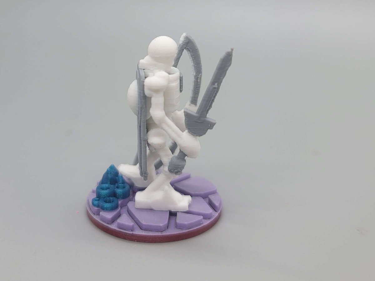 thefreeheathen's tweet image. Lead your Skellybots to victory with FHW Skellybot Archer Captain! This meticulously designed 3D model is a game-changer in your RPGs. A work of art that brings Sci-Fi gaming experience to life. Discover more: than.gs/m/1150327" #3DModeling #SciFiMiniatures @Thangs3D #fhw