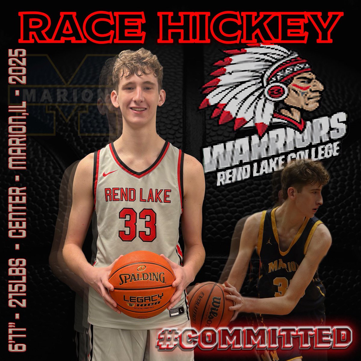 racedaface's tweet photo. Go Warriors! 🔴⚫️ #committed 

@MarionWildcats @ILBearsBball 
@PrepHoopsIL @scottybscout