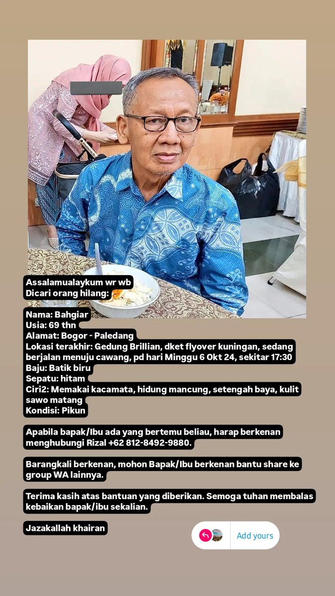 rzbahr's tweet photo. Update 7:29
Td malem ketemu bang ojol minta dishare di grupnya, pas di blok m jg minta di share grup pegawai TJ, di st cawang jg minta di share di grup mreka. Sy buat template di ig story juga, boleh tolong repost https://t.co/jKcRM7BHdV
Slanjutnya sy mau coba cek cctv st cawang https://t.co/5U4Tnfwo0w