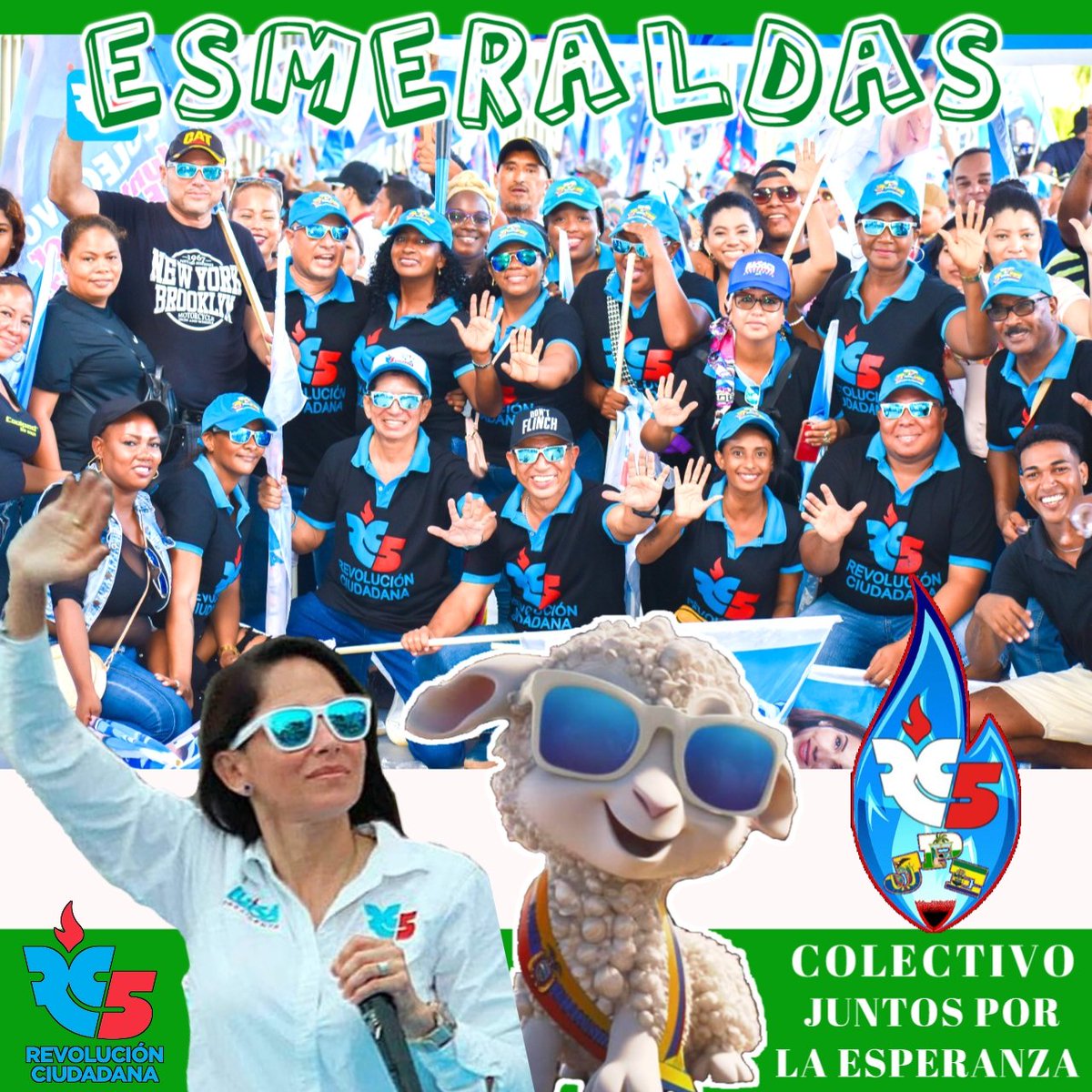 AngelMiderosB's tweet photo. 🤍💚5 AÑOS DE LUCHA COMO COLECTIVO JUNTOS POR LA ESPERANZA  POR @MashiRafael Y ESTAS PRÓXIMAS ELECCIONES VAMOS JUNTO A NUESTRA FUTURA PRESIDENTA @LuisaGonzalezEc DESDE ESMERALDAS @RaulPanchano03 @marcelaguinaga @ecuarauz @BancadaRC5 @PamelaMorcilloO @HRodriguezRC @GabrielaEsPais https://t.co/zGmBlz9YUJ