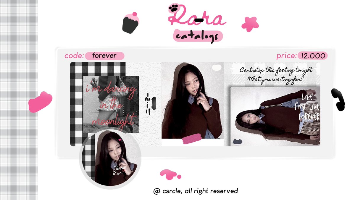 csrcle's tweet photo. help rt, thank you!

aku ada layout jennie foto terbaru, harganya 12k &amp; udah free retext :3

#zonauang https://t.co/10n5wBYSbL