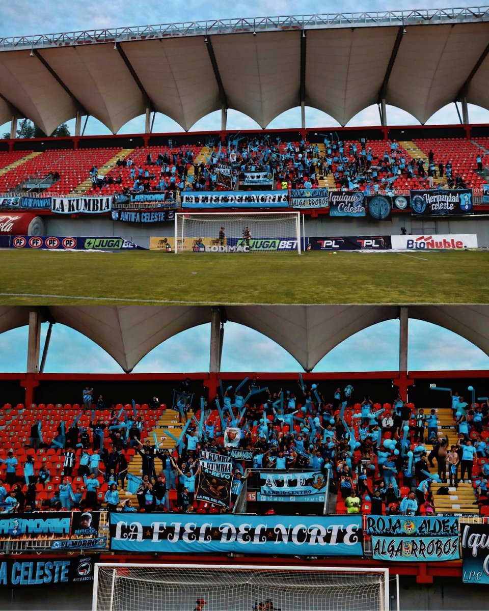 hinchadascl1's tweet photo. La Fiel Del Norte 🇧🇼 [Deportes Iquique] De Visita En Chillan Vs Ñublense.

#lafieldelnorte #deportesiquique  #lbdd #lfdn https://t.co/Ye29qSYuZH