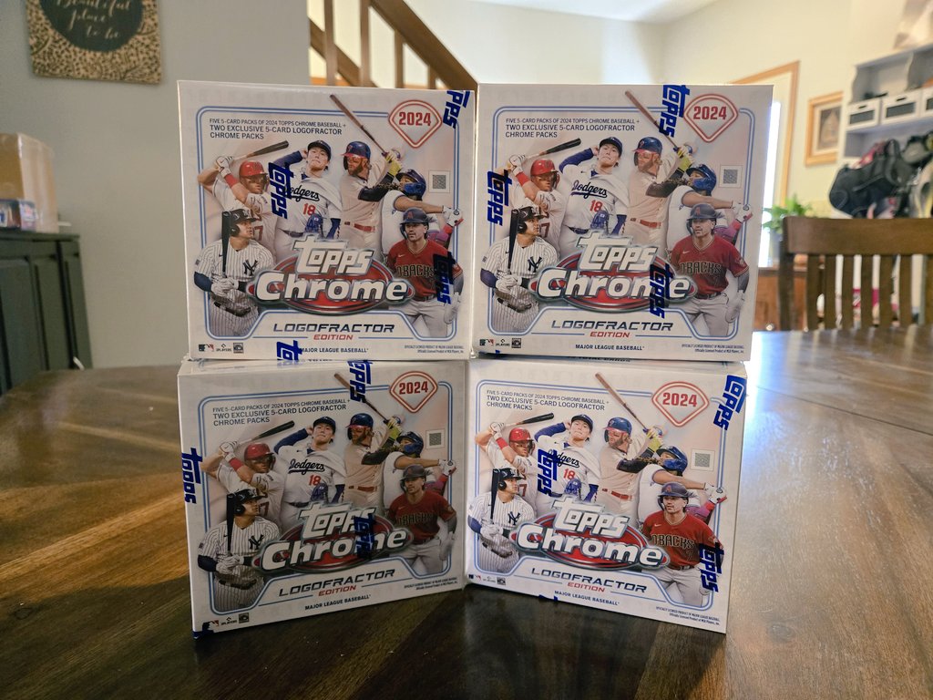 rdaex1's tweet image. 2024 #Topps Chrome Logofractor 

4 boxes 

3 teams per claim!
Draft 1, get 2 random

Random will be tiered, according to the chart. So no one will get 2 tier 3 teams!

@PCOregonDucks2 @cardhunter333 @mikmocards @sw_card @agunn23 @Hobby_Connect @HobbyRetweet_ 
#boxbreak #boxbreaks