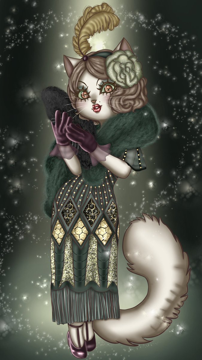 Here is a character that I created💚
#lackadaisy #character #drawing