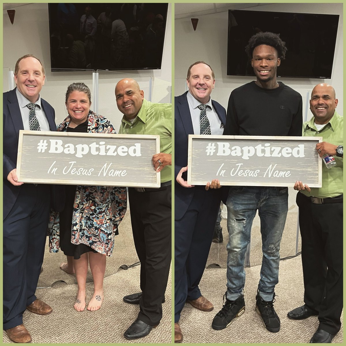 GPHaslet's tweet photo. 2 Baptized in the mighty name of Jesus! We are Holy Ghost proud of Kristian and Javion! #baptizedinjesusname #revival #gphaslet https://t.co/kaKhnjVrBZ