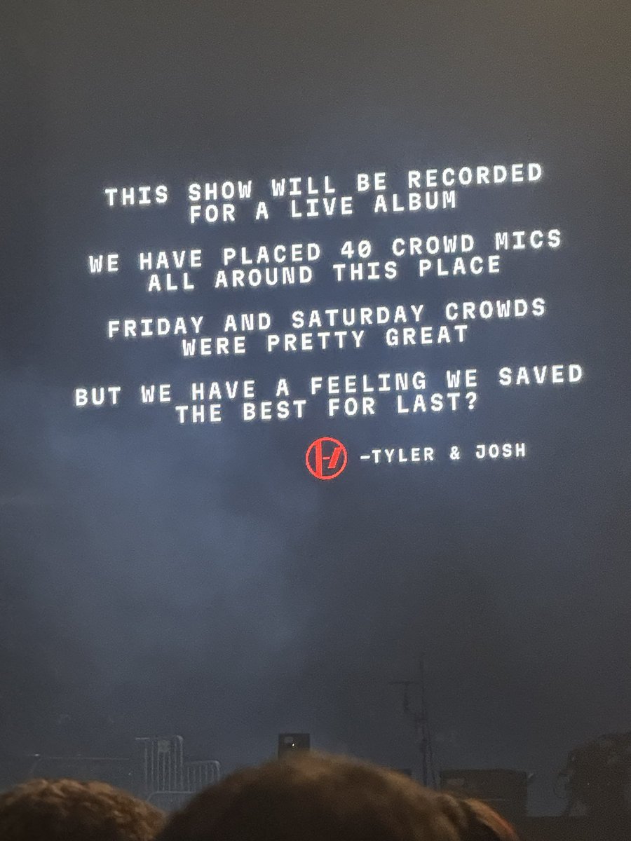 The best for last #twentyonepilots