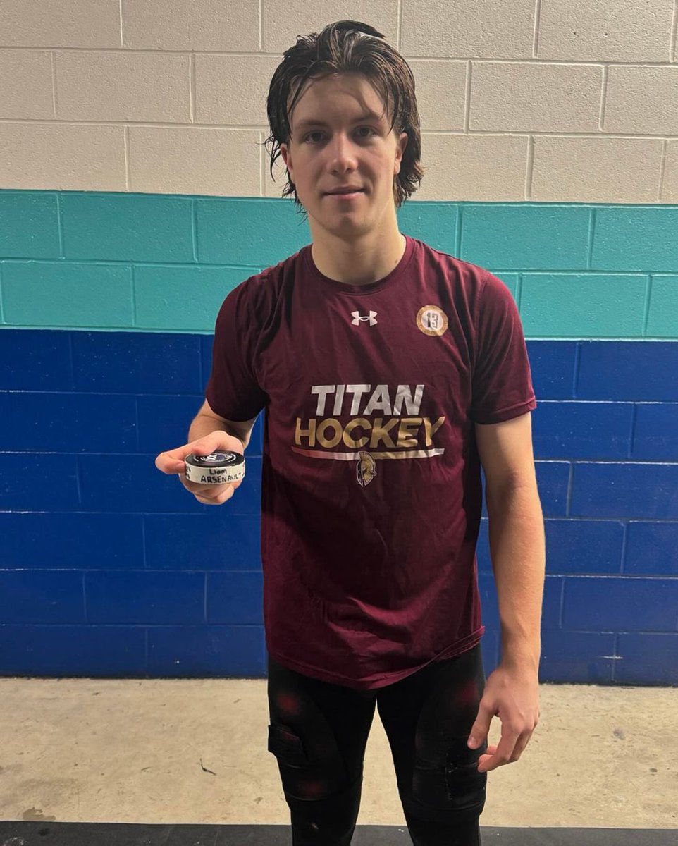 Congratulations to Liam Arsenault on scoring his 1st QMJHL goal today for the Acadie-Bathurst Titan! Liam was the Titans 1st round pick (18th overall) in the 2024 QMJHL Draft! <a href="/ABTitan/">Titan Acadie-Bathurst</a> <a href="/KensingtonWild/">Kensington Wild Major U-18</a> <a href="/atlanticpuck/">Atlantic Puck</a> <a href="/HockeyMaritime/">Maritime Hockey</a>