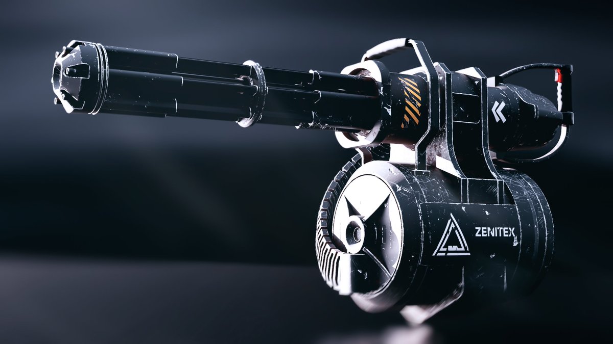 SanctusLibrary's tweet image. &quot;Zenitex Mini-Gun&quot; by Kerensky - Textured with #sanctuslibrary

Get the addon here:

Blender Market: bit.ly/3H62Grv
Gumroad: bit.ly/3kkOyC9

#blender3d #b3d #hardsurface #procedural #materials #scifi  #Concept