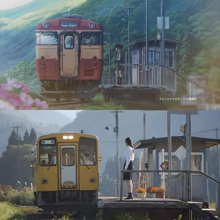 kamalzharif's tweet photo. Lukisan di dalam animasi Jepun (anime) dibandingkan dengan pemandangan sebenar. 

Siapa yang boleh buat ilustrasi secantik itu? Contohnya macam ilustrasi berdasarkan pemandangan di alam Melayu? https://t.co/RslEIDq8Y5