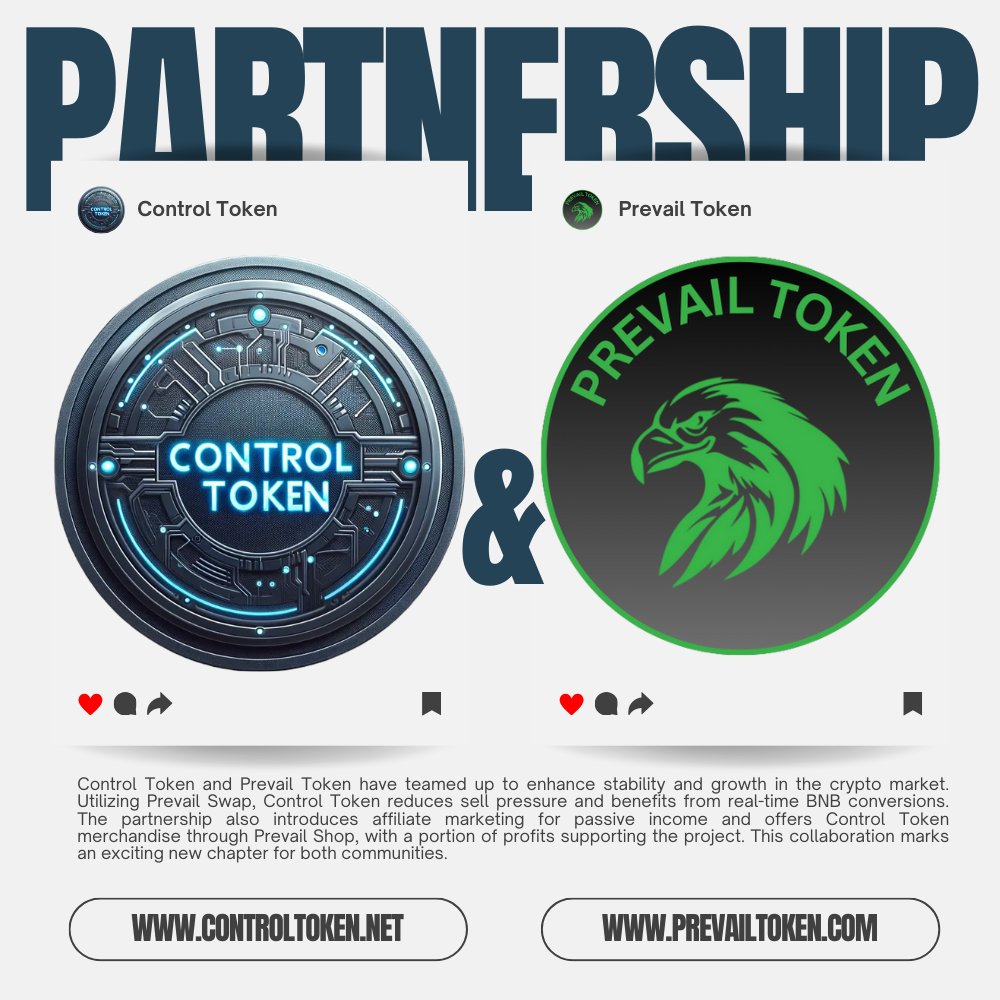 CafeCtrl's tweet photo. Hey guys I made a new blog post that briefly goes into some of the details & benefits of our awesome new partnership with @PrevailToken & @TokenControl
Please give it a read, like and share!
Thanks #CTRLCREW #CTRL on #BNB
Read Blog: https://t.co/XVbTdmdAoR https://t.co/IXoGi9u6lT