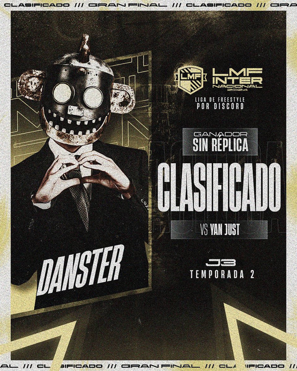 ligamundialfree's tweet photo. ⚜️ 𝐃𝐚𝐧𝐬𝐭𝐞𝐫 𝐜𝐥𝐚𝐬𝐢𝐟𝐢𝐜𝐚 ⚜️
La fecha oficial iniciaría con una batalla épica entre Danster y Yan Just
El MC peruano rompió el pleno de la liga argentina y clasificó a la Gran Final
El dueño del jardín ha llegado a la #LMFInternacional https://t.co/YtbXBaeaiU