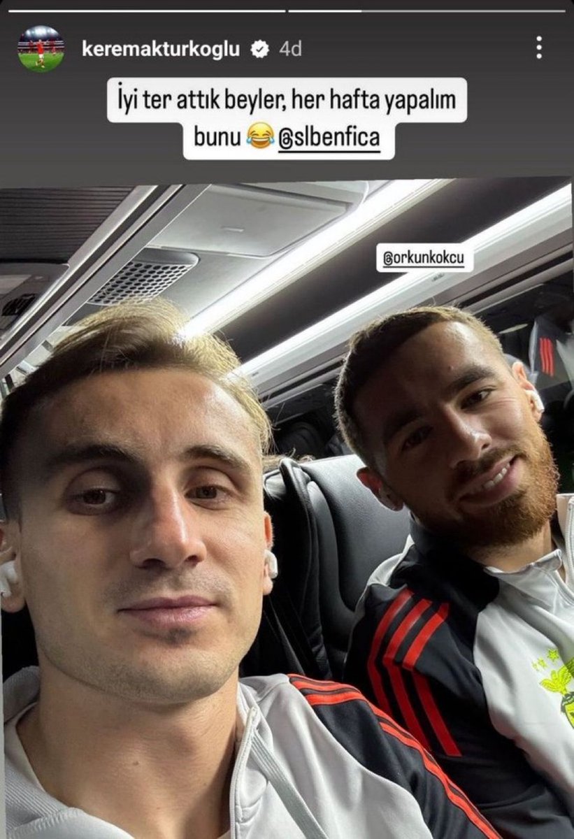 Kerem Aktürkoğu: "İyi ter attık beyler her hafta yapalım bunu.😂"