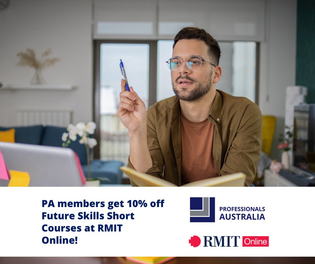 Upgrade your skills with RMIT Online. Union members enjoy a 10% discount on Future Skills courses. Gain access to RMIT Online staff and earn a recognized RMIT credential. Log into your member portal to access this special offer: bit.ly/4bAyBNC