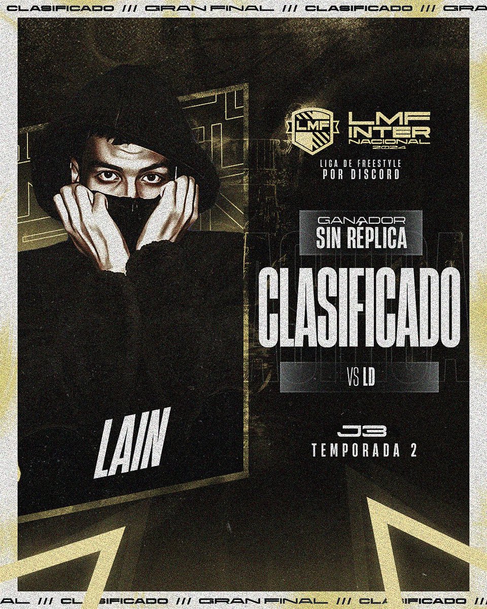 ligamundialfree's tweet photo. ⚜️ 𝐋𝐚𝐢𝐧 𝐪𝐮𝐢𝐞𝐫𝐞 𝐫𝐞𝐯𝐚𝐧𝐜𝐡𝐚 ⚜️
El MC chileno no quiere despedirse sin un campeonato de LMF en sus vitrinas
Hoy clasificó y aseguró la posibilidad de pelear la #LMFInternacional
El.sebita se hará presente este 20 de octubre en la Gran Final https://t.co/AcQq4RXdd1