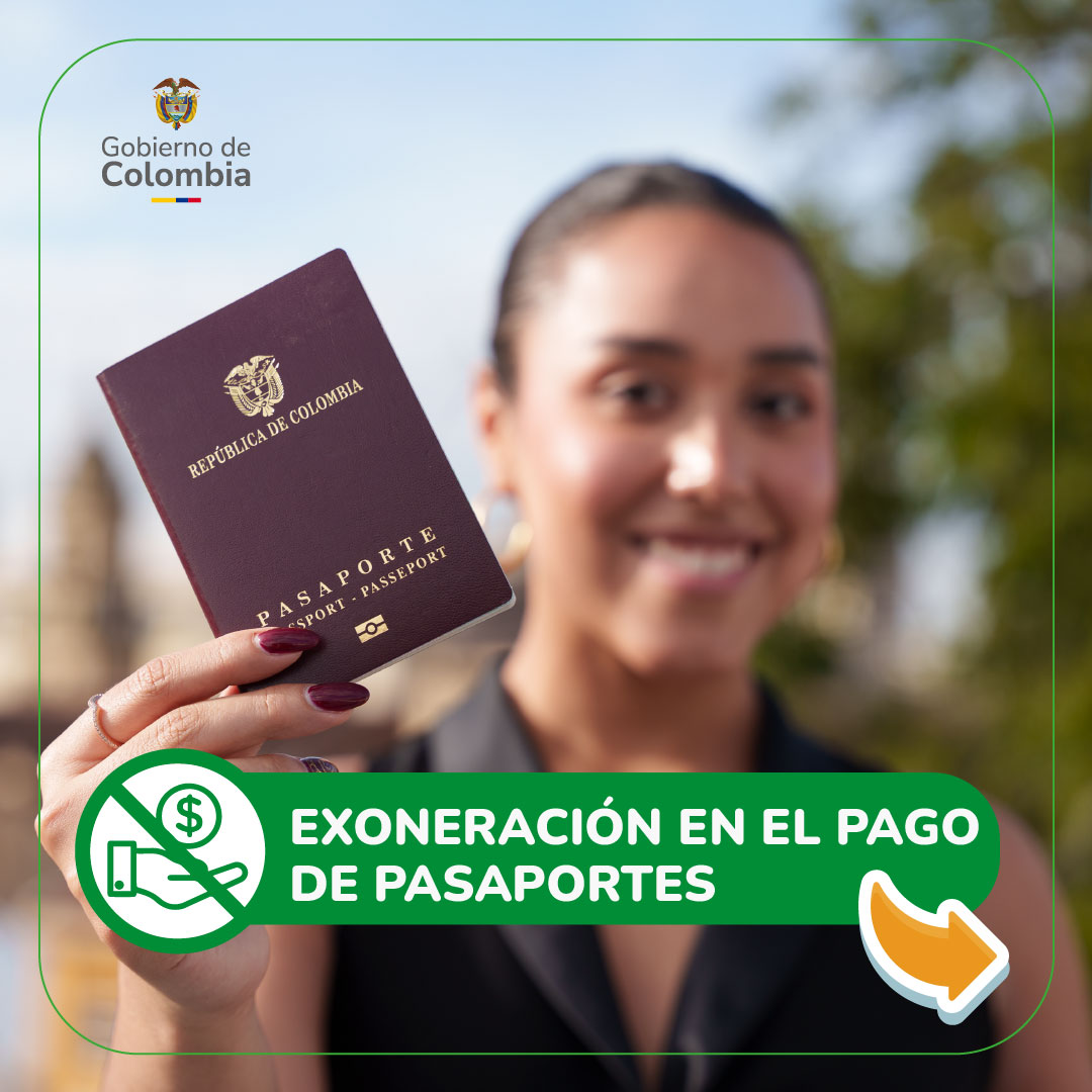 CancilleriaCol's tweet photo. La expedición de pasaportes será gratuita para los colombianos y colombianas que se encuentren en el país y pertenezcan al nivel uno y dos de Sisben, que sean mayores de 62 años y personas que necesiten salir del país por razones de salud, educativas o laboral, entre otras. #PasaportesParaTodos  #PasaportesDelCambio