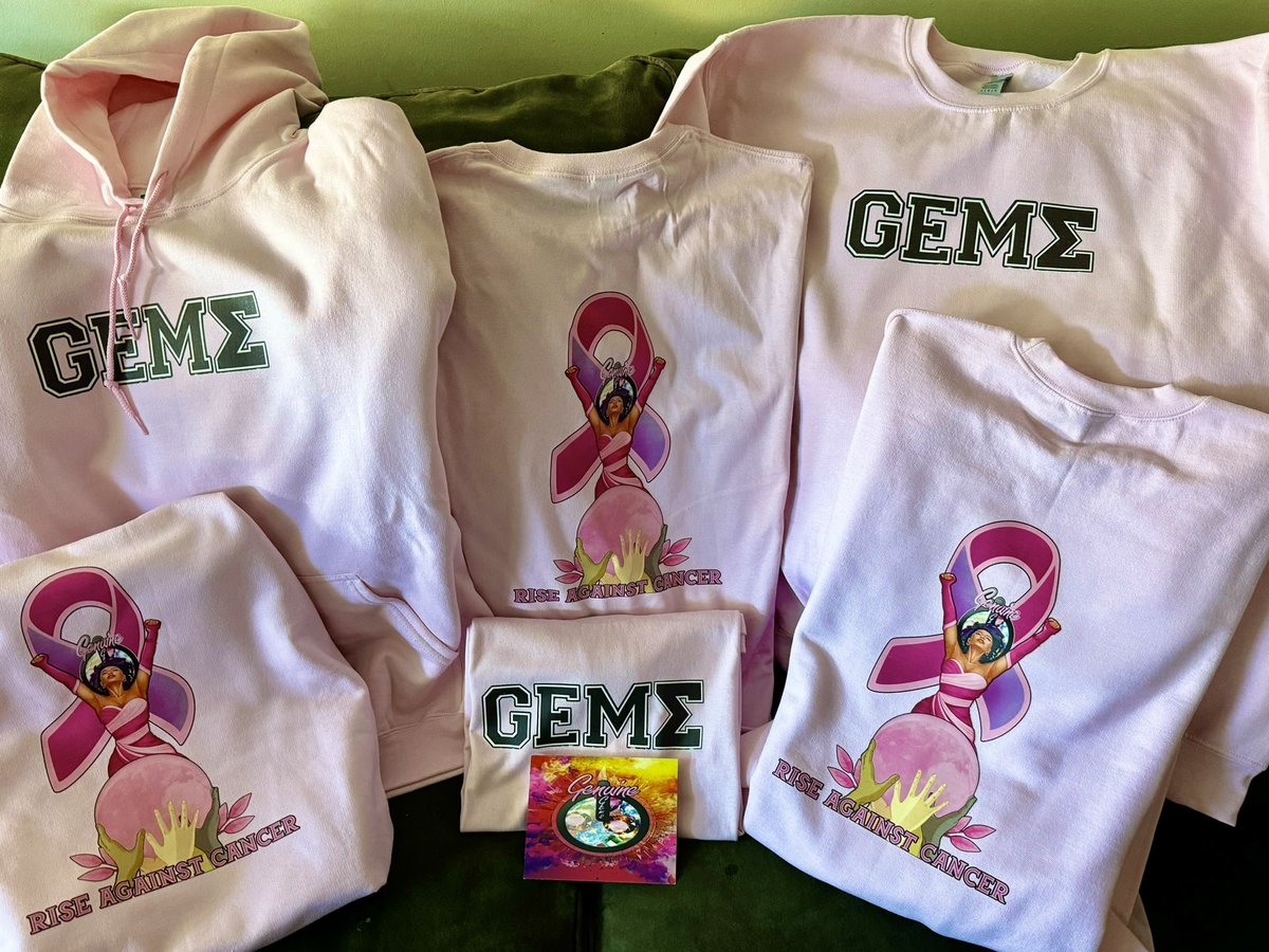 👚✨ Genuine Gems Inc. Breast Cancer Awareness Gear – Now Available for Pre-Order! ✨👚
Support the fight against cancer in style!

🔥 Available now for pre-order

💬 To place an order:
thegenuinegems.org 
(Our body treasures section)

💖