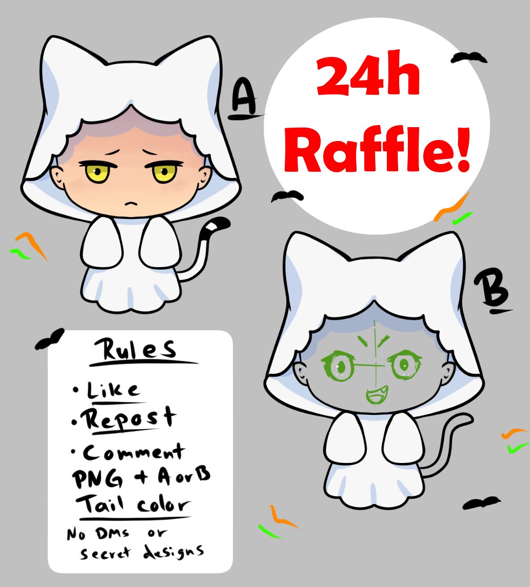 Halloween YCH Raffle! 24 Hour!
I need examples of this and want to draw someone in the vtuber community! 💙💜👻