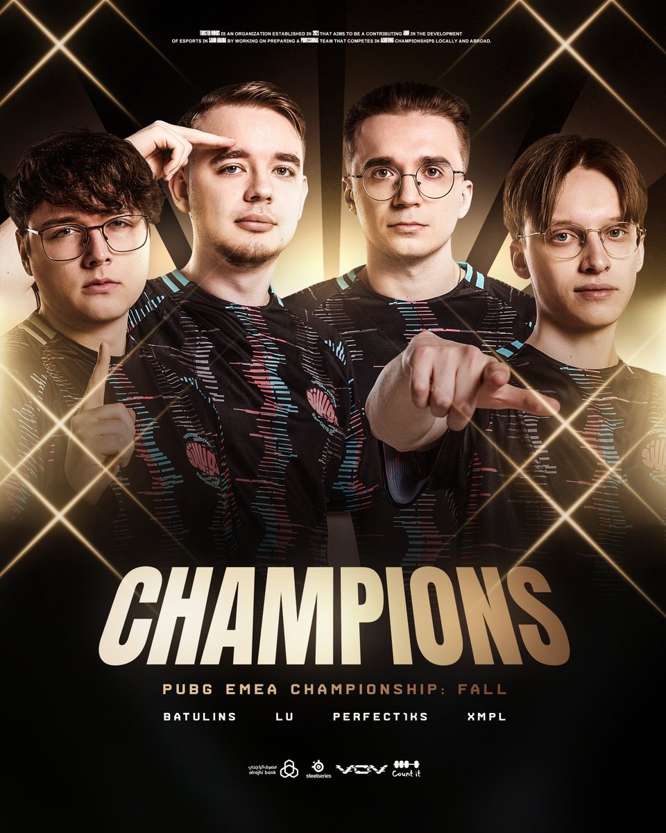 EZ. BACK 2 BACK 2 BACK. 

CHAMPS OF PEC FALL 🏆

#TwistTheGame | #PUBGEsports | #PECFall