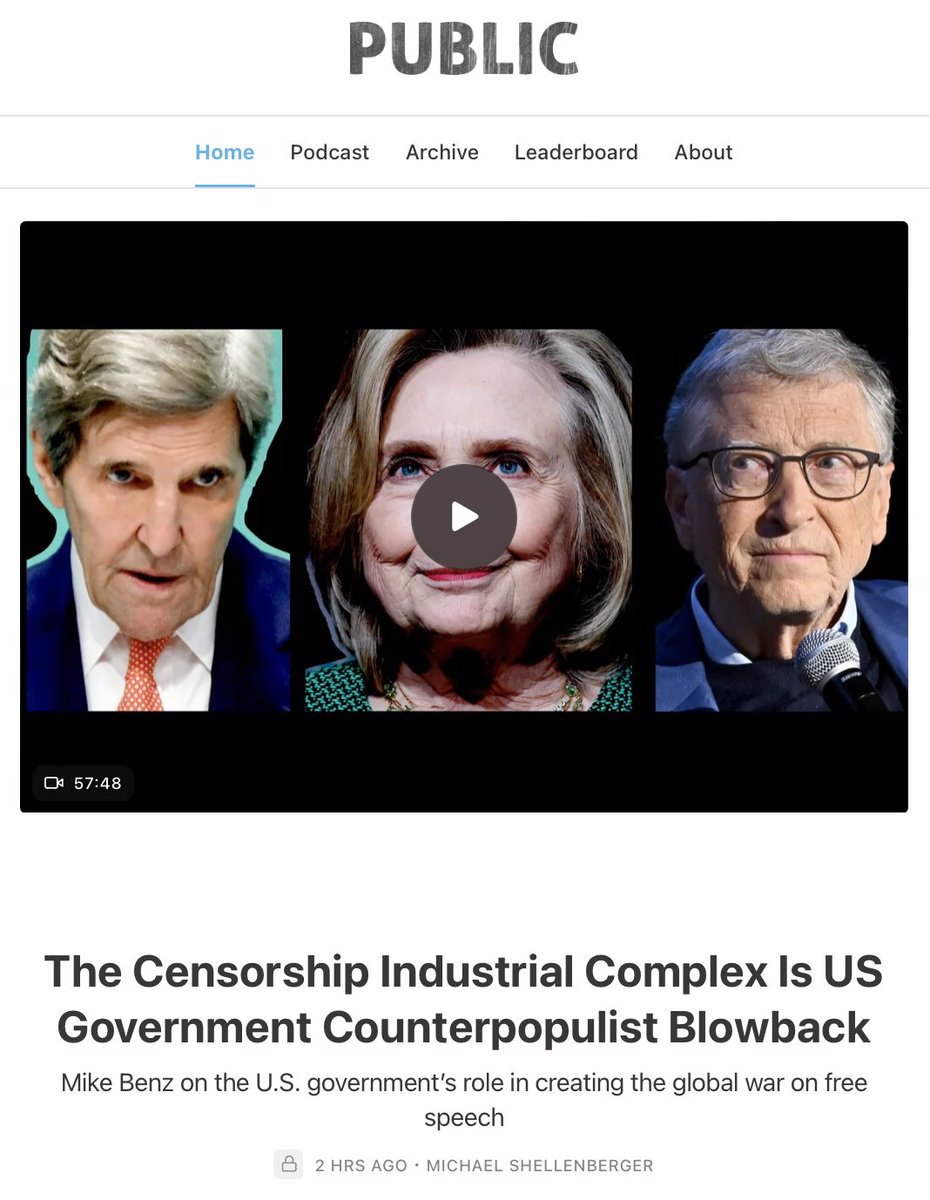 Clinton, Gates, Kerry, UN, WEF, et al. say we must let them censor the Internet to save democracy. We must not. Their demands are totalitarian and Orwellian. Deep state leaders are turning regime change tactics developed abroad against the American people. <a href="/MikeBenzCyber/">Mike Benz</a>