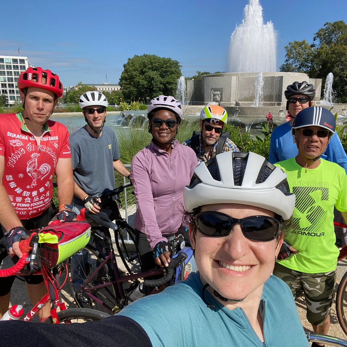 Chris_Roell's tweet photo. On today's Urban Adventure Bicycle Ride, we checked out the North Corner Boundary Stone, some murals, and stopped by the U.S Capitol! #bikedc #uabicycleride #urbanadventureride #WashingtonDC https://t.co/9dKDWpULLY