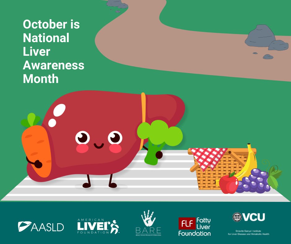 VCU Stravitz-Sanyal Institute for Liver Disease (@vcu_liver) on Twitter photo October is #LiverAwarenessMonth. Keep your liver healthy all year by drinking plenty of water, exercising, maintaining a healthy diet, and washing your hands. #get2knowyourliver @livertwitter <a href="/AASLDTweets/">AASLD</a> <a href="/liverUSA/">American Liver Foundation National</a> <a href="/LiverSaver/">Fatty Liver Foundation</a> <a href="/BAREInc_org/">BARE</a> October is #LiverAwarenessMonth. Keep your liver healthy all year by drinking plenty of water, exercising, maintaining a healthy diet, and washing your hands. #get2knowyourliver @livertwitter <a href="/AASLDTweets/">AASLD</a> <a href="/liverUSA/">American Liver Foundation National</a> <a href="/LiverSaver/">Fatty Liver Foundation</a> <a href="/BAREInc_org/">BARE</a>