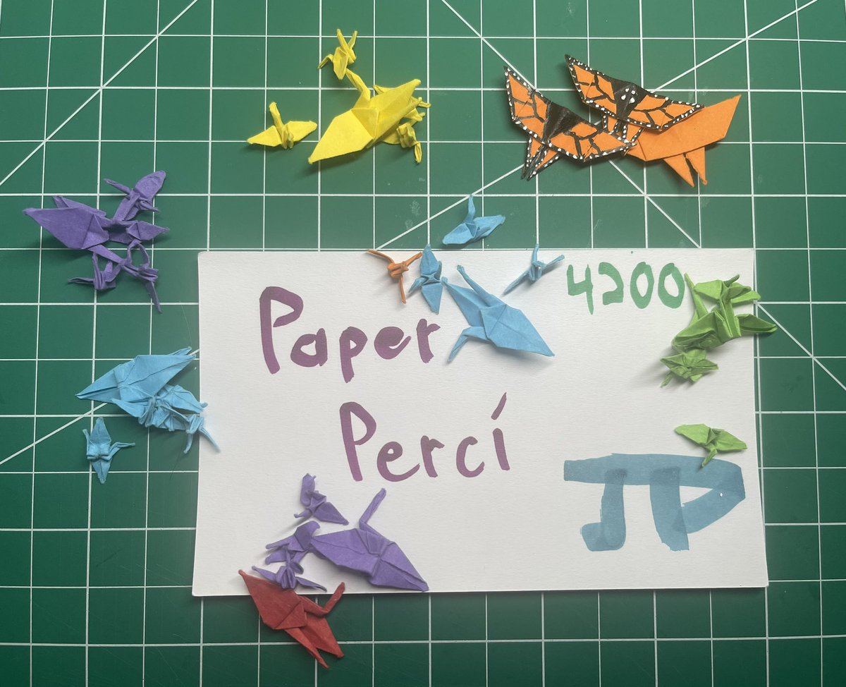 PaperPerci's tweet image. 1/5 of the next 1,000! #origami #crane
