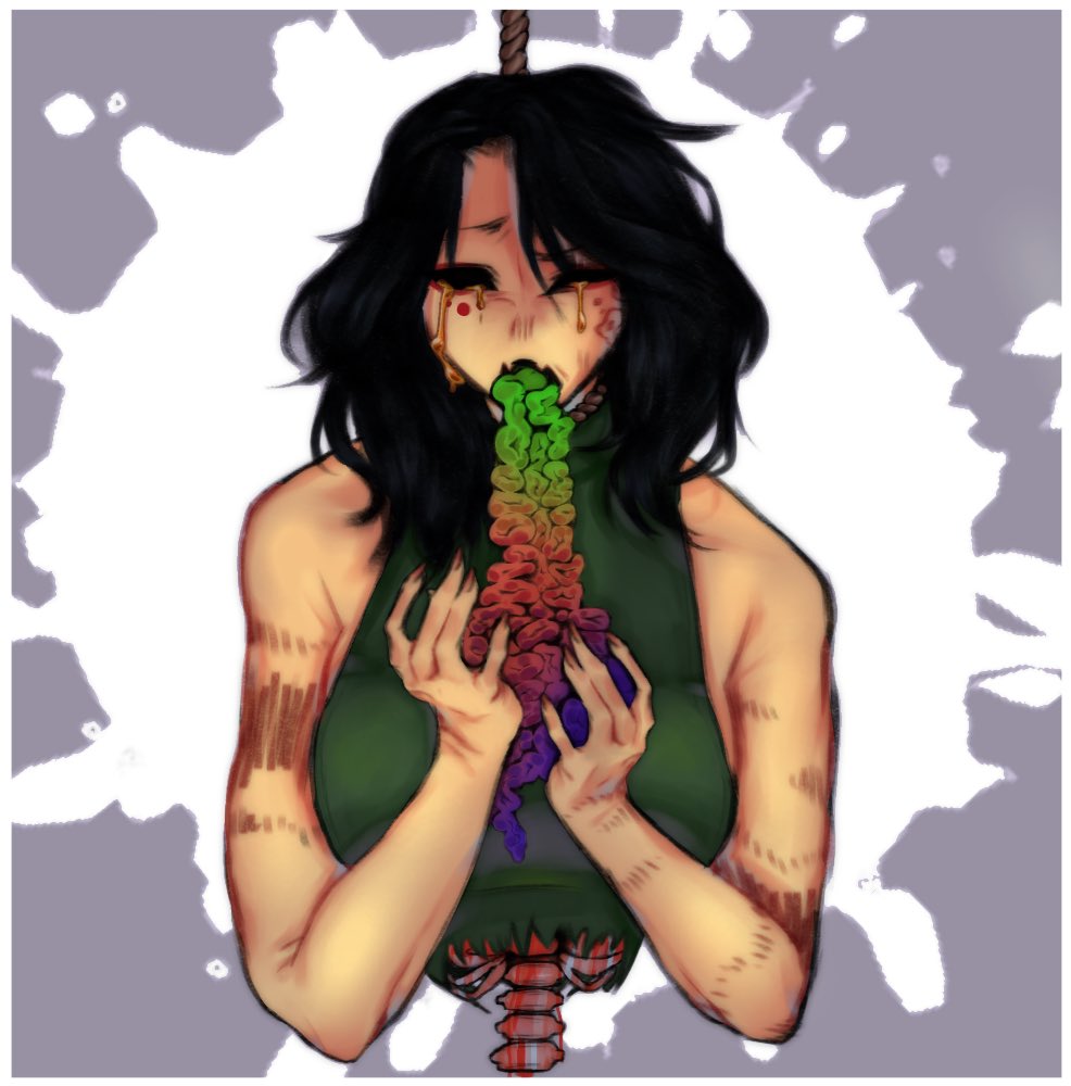 Kit_KayEvve's tweet photo. Day 1 to 5 on goretober! Not all of you know but I’m Brazilian so I had to download a VPN to use Twitter 😭 I just really wanted to show you guys these drawings and if you want to keep track of these follow me on my instagram! @kitkay_draw see ya! https://t.co/PDS06FLsEA