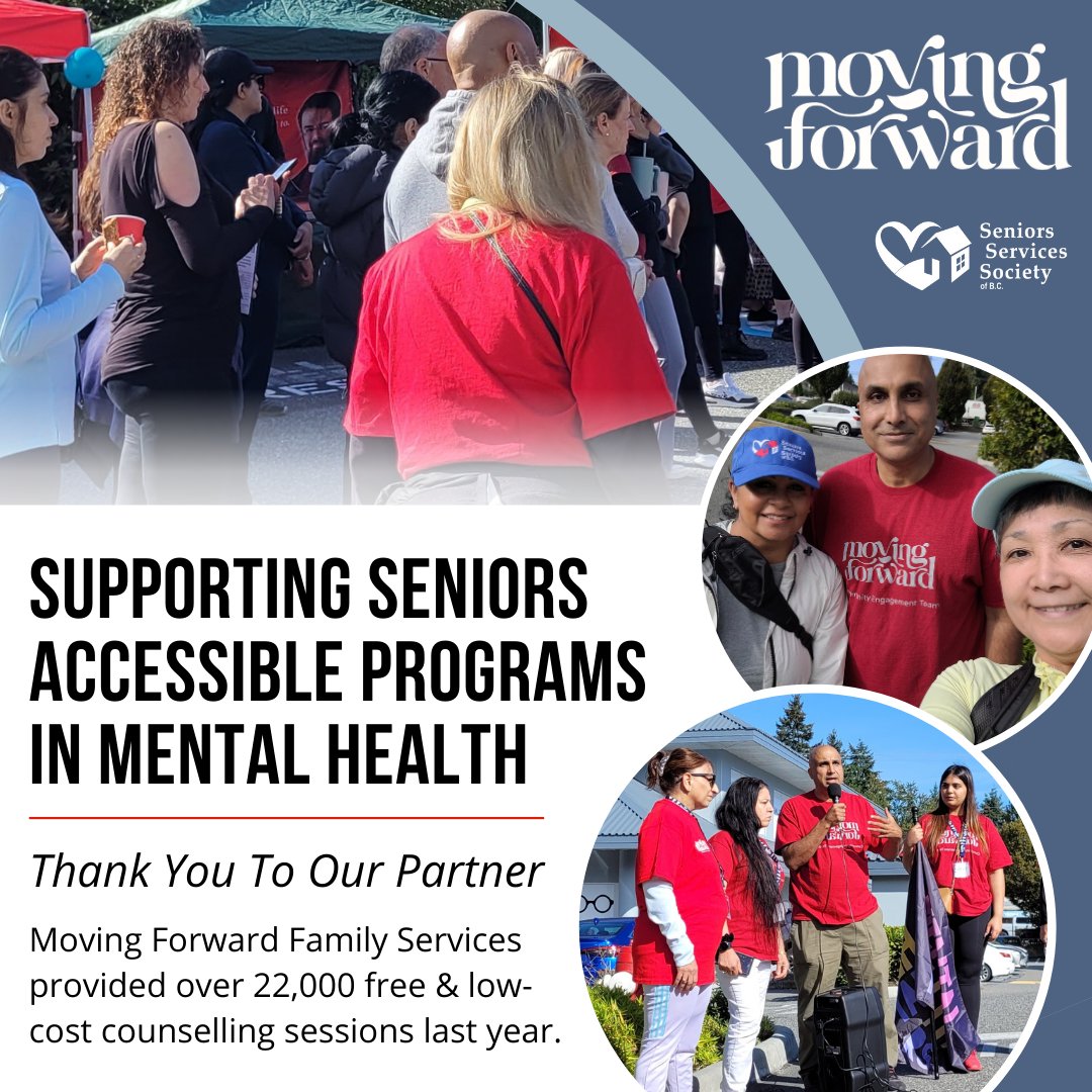 Seniors Services Society of BC (@seniorsupportbc) on Twitter photo Walking for Accessible Mental Health Support for #Seniors🚶♀️
We joined the Grand Parade in Surrey on Sept 21st to support our partner <a href="/movingforwardfs/">Moving Forward</a>
Their efforts provided 22,000+ counselling sessions last year!
Learn about our SHINE program & partners: seniorsservicessociety.ca/shinebc/ Walking for Accessible Mental Health Support for #Seniors🚶♀️
We joined the Grand Parade in Surrey on Sept 21st to support our partner <a href="/movingforwardfs/">Moving Forward</a>
Their efforts provided 22,000+ counselling sessions last year!
Learn about our SHINE program & partners: seniorsservicessociety.ca/shinebc/