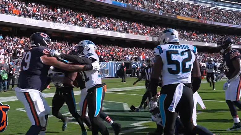 fitsnews's tweet photo. Looks like the @Panthers are “Panthering” again - and showing about as much class ON the field as their owner shows off of it. #KeepPounding? #GetPounded https://t.co/H5wAXaXcD4
