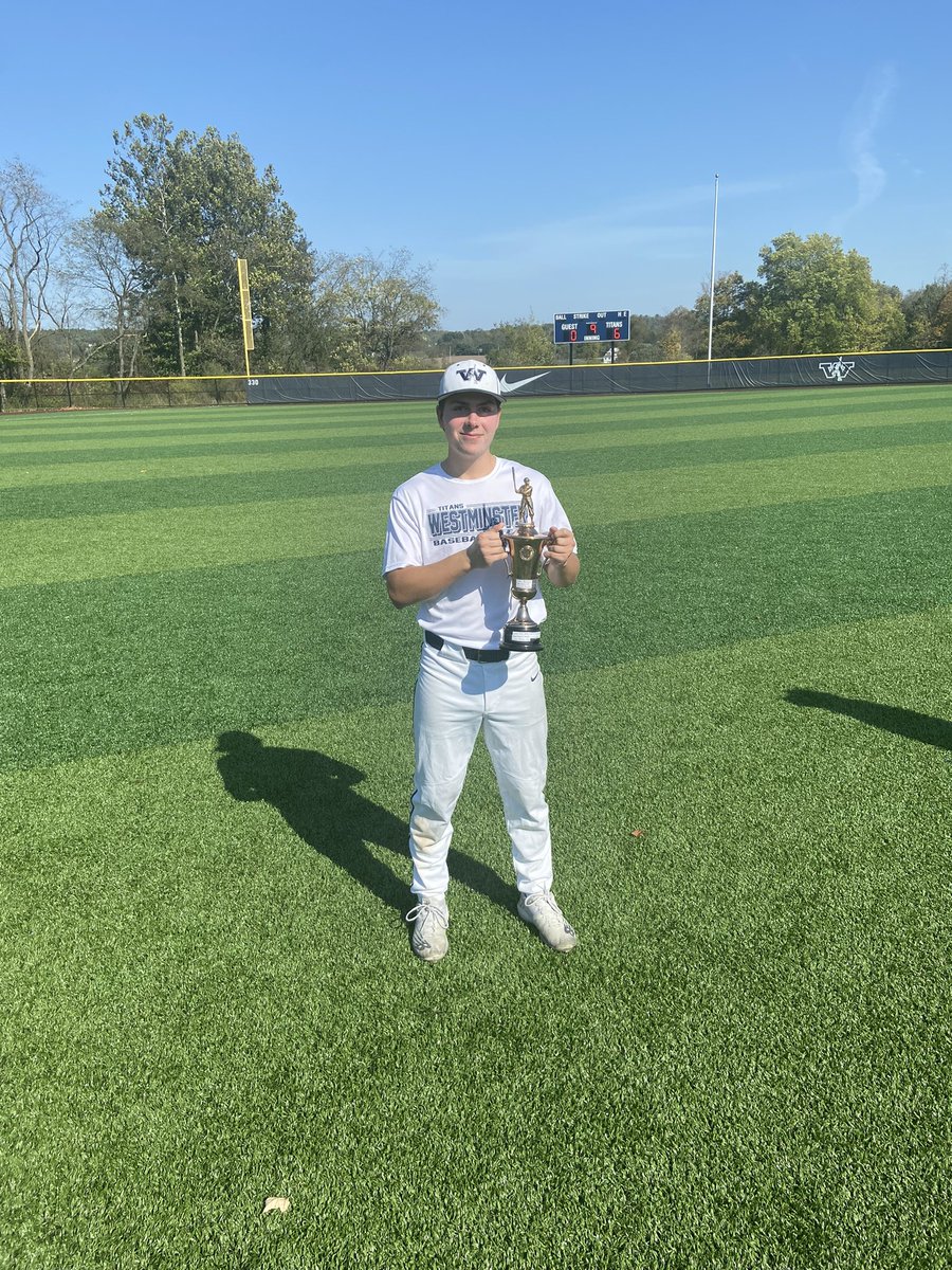 Team Hunt is this year’s Blue &amp; White World Series champion. Team White beat Team Blue led by Coach Serignese &amp; Tippens.

Chris Davis (SR/San Francisco, CA) took home MVP.

Jonathan Mollo (JR/Germantown, NY) &amp; Ryan Gibbons (SR/Ellwood City, PA) earned CO Cy Young honors.