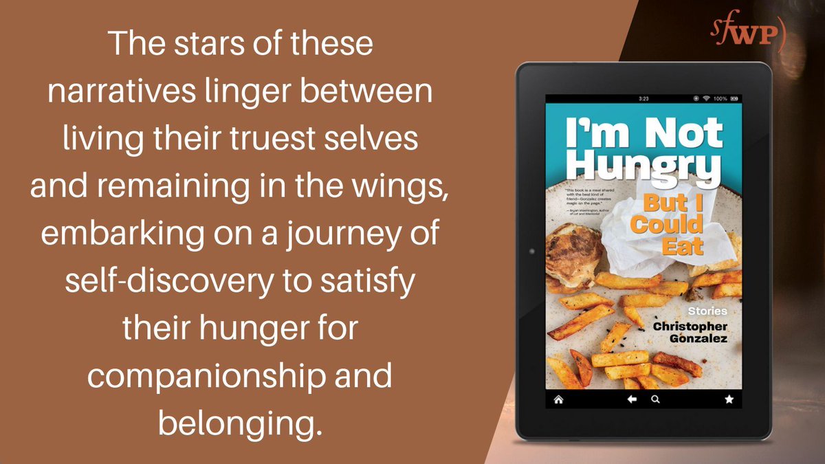 SFWP (@sfwp) on Twitter photo Not ready for the work week to start back up just yet? Then you'll want to escape reality by reading <a href="/livesinpages/">Chris Gonzalez</a>' #shortstory collection, I'M NOT HUNGRY BUT I COULD EAT on <a href="/kobo/">Kobo</a>! buff.ly/4gJbsfc
#HispanicHeritageMonth
<a href="/SusanSchulman/">Susan Schulman</a> <a href="/IPGDigitalSales/">IPG Digital Sales</a> Not ready for the work week to start back up just yet? Then you'll want to escape reality by reading <a href="/livesinpages/">Chris Gonzalez</a>' #shortstory collection, I'M NOT HUNGRY BUT I COULD EAT on <a href="/kobo/">Kobo</a>! buff.ly/4gJbsfc
#HispanicHeritageMonth
<a href="/SusanSchulman/">Susan Schulman</a> <a href="/IPGDigitalSales/">IPG Digital Sales</a>