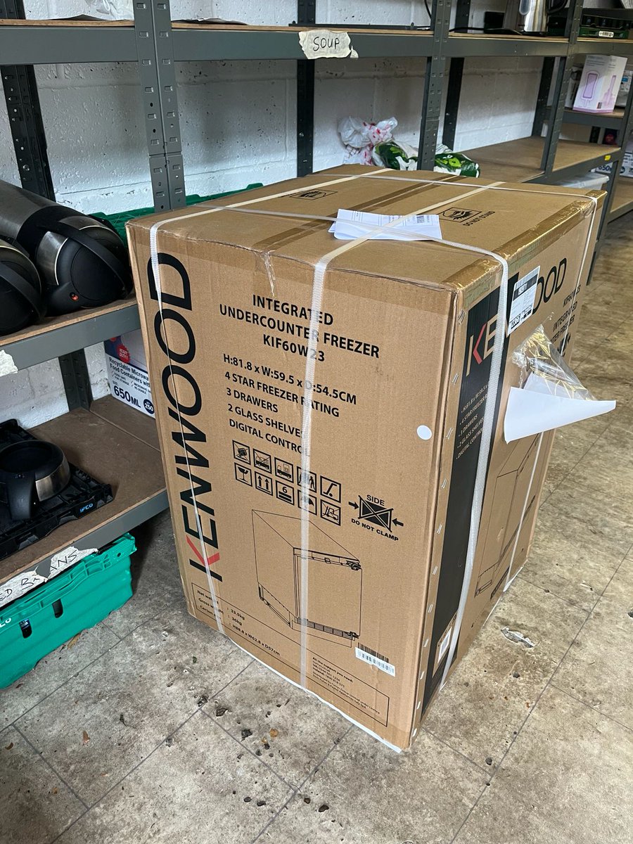 TootingCKitchen's tweet photo. New freezer, BOOM!  We reached out to the community to fundraise for this essential bit of kit, and they really pulled through for us.  Thank you so much ❤️ https://t.co/QYyl94M0u3
