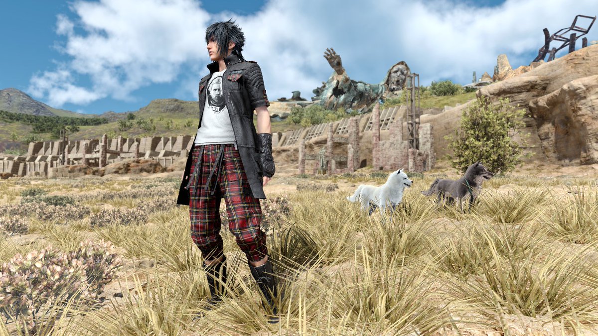 ClairCoult's tweet photo. Noctis, out walking the dogs.
Thanks to the latest version of Rinual's Mod Menu. https://t.co/umrgDI3MjR
#FFXV #Ff15 #FinalFantasyXV #Noctis #Umbra #Pryna https://t.co/uEW0deYQ0U